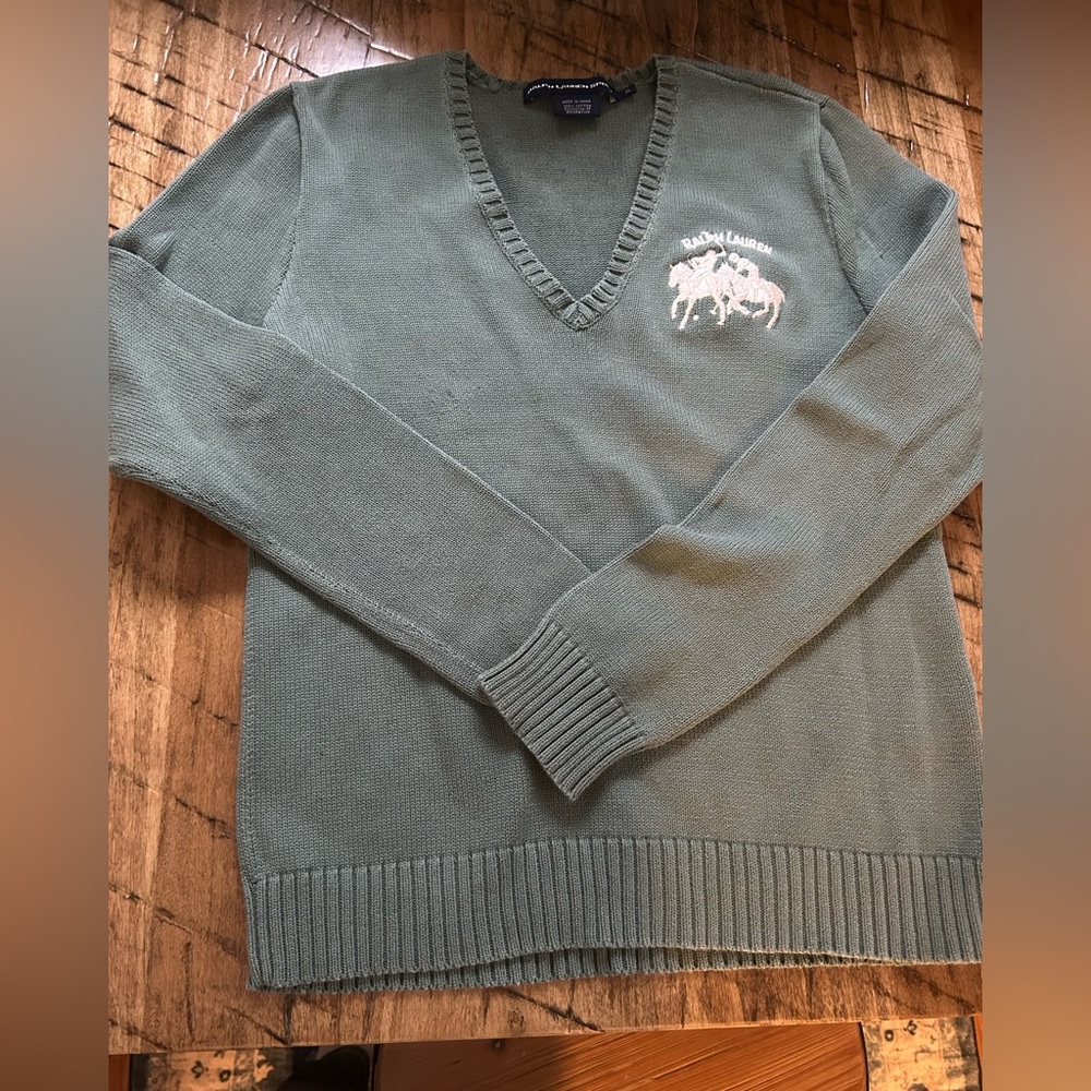 Vintage Ralph Lauren Sport 100% cotton ladies sweater. XL